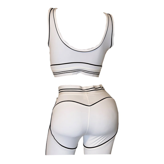B$C White Yoga Set