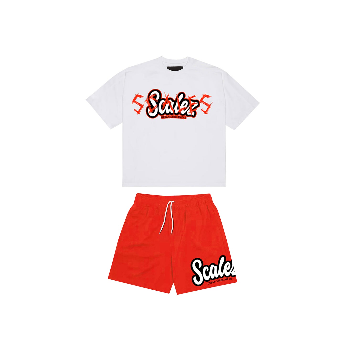 Scribble WHT/RED Set