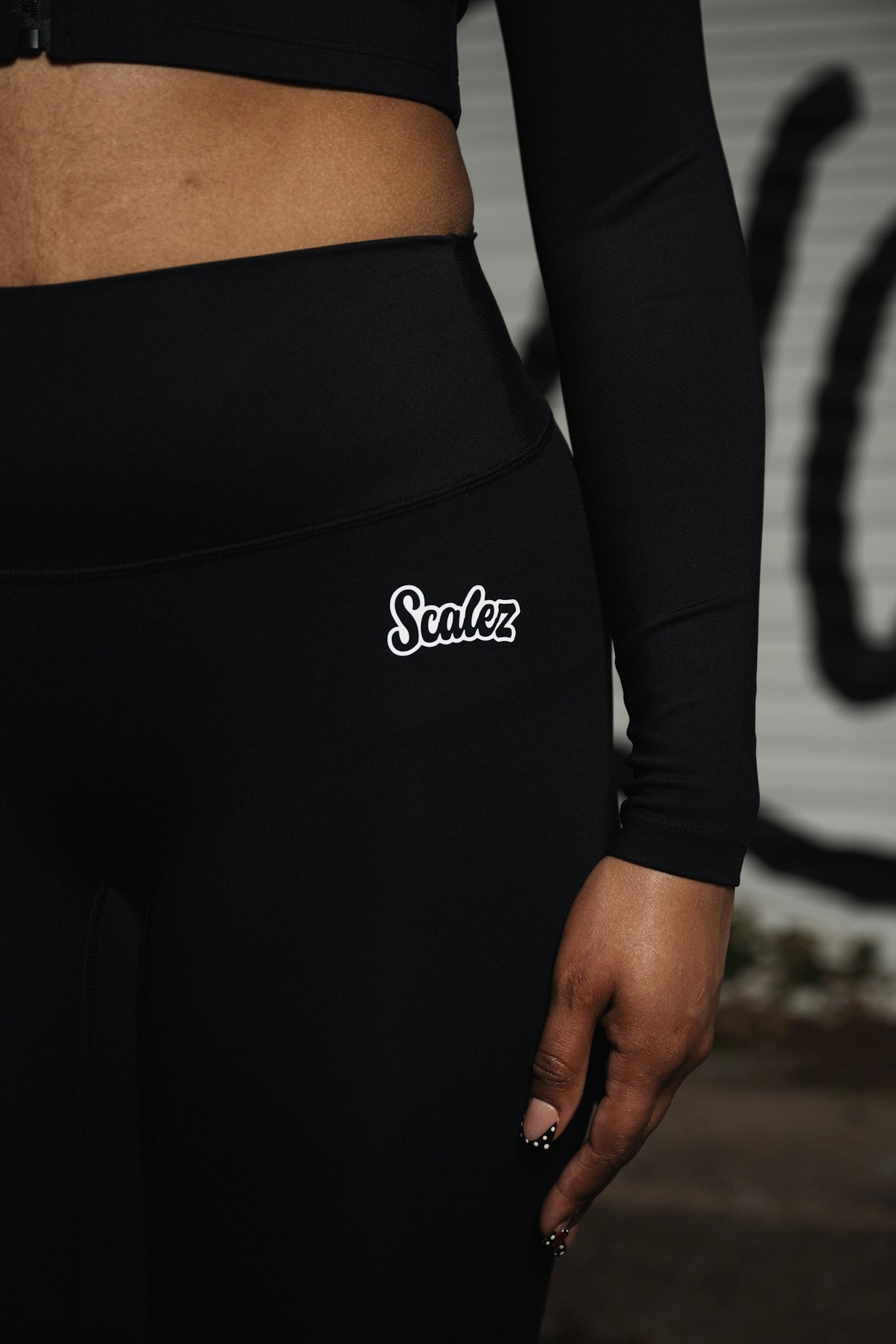 Scalez Black Zip Up