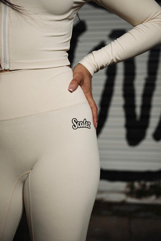 Scalez Cream Zip Up