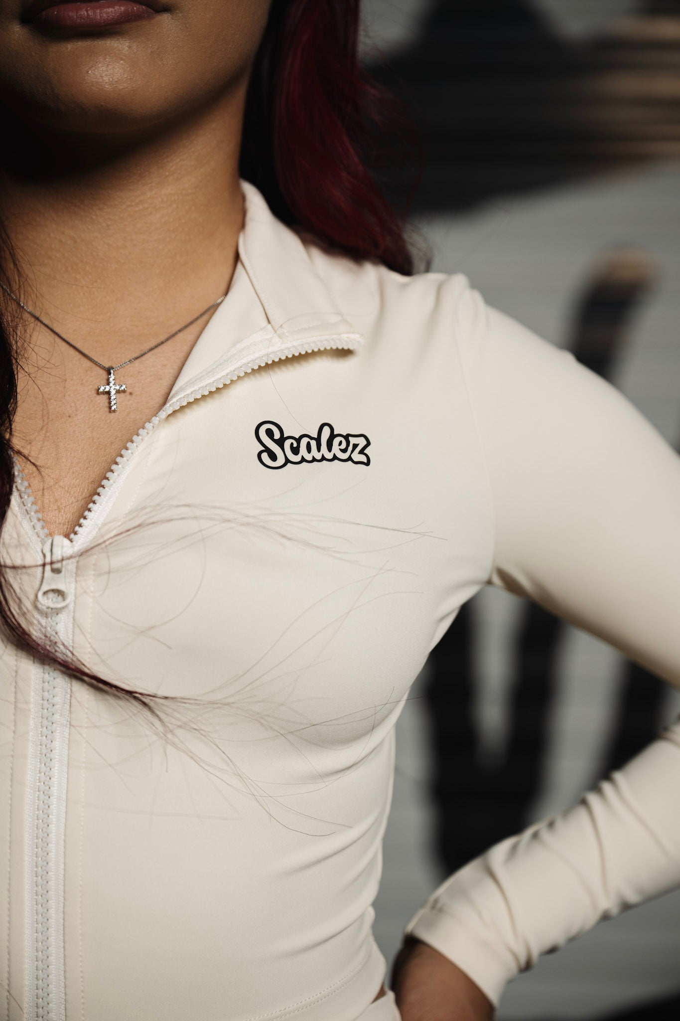 Scalez Cream Zip Up